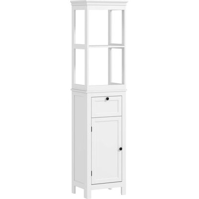 Columna de baño blanca Homcom 40x30x165 cm Columna de baño blanca Homcom 40x30x165 cm