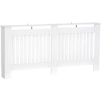 Homcom Cubierta de Radiador MDF Blanca 172x19x81cm - Cubierta de Radiador Homcom Cubierta de Radiador MDF Blanca 172x19x81cm - Cubierta de Radiador