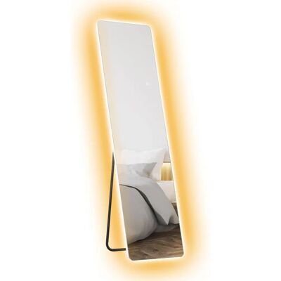 Espejo de cuerpo entero con luz LED - 150x40 cm - Homcom Espejo de cuerpo entero con luz LED - 150x40 cm - Homcom