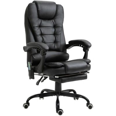 Silla de Oficina Vinsetto con 7 Puntos de Masaje - Negro Silla de Oficina Vinsetto con 7 Puntos de Masaje - Negro