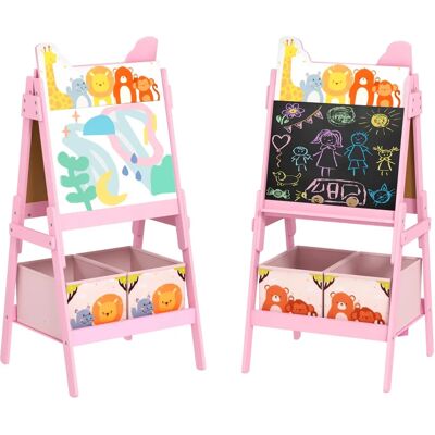 AIYAPLAY - 2-in-1 - Rosa - Animal print - Kids Easel AIYAPLAY - 2-in-1 - Rosa - Animal print - Kids Easel
