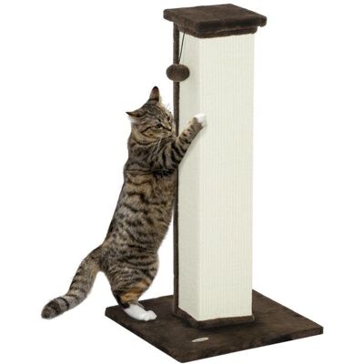Arbre à Chat Pawhut - Poteau en Sisal 81cm avec Boule Suspendue - Publicité Arbre à Chat Pawhut - Poteau en Sisal 81cm avec Boule Suspendue - Publicité