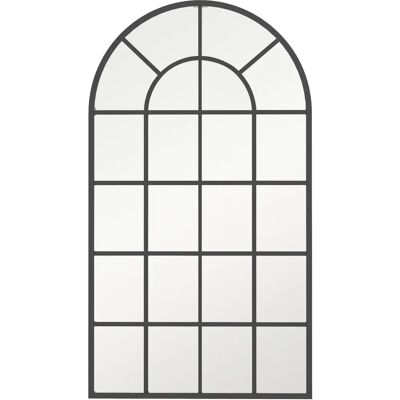 HOMCOM Espejo 65x110 cm Marco Metal Negro HOMCOM Espejo 65x110 cm Marco Metal Negro
