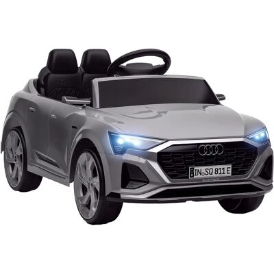 Coche eléctrico infantil gris Audi Q8 etron sportback - Control remoto y música Coche eléctrico infantil gris Audi Q8 etron sportback - Control remoto y música
