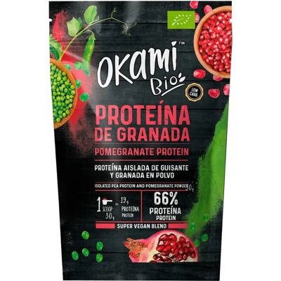 Okami Proteína Aislada de Guisante y Granada - Polvo de Proteína Okami Proteína Aislada de Guisante y Granada - Polvo de Proteína