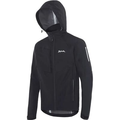 Chaqueta de ciclismo impermeable Spiuk 2XL negra Chaqueta de ciclismo impermeable Spiuk 2XL negra