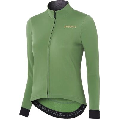 Maillot Spiuk Profit Cold&Rain manga larga verde mujer - S - maillot de ciclismo Maillot Spiuk Profit Cold&Rain manga larga verde mujer - S - maillot de ciclismo