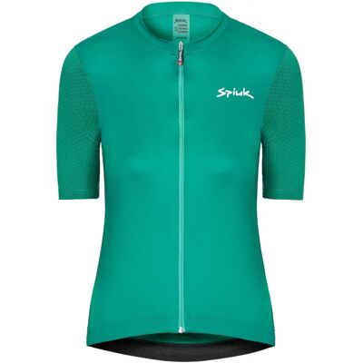 Maillot de ciclismo verde para mujer Spiuk - Manga corta, Modelo M/C Anatomic W Maillot de ciclismo verde para mujer Spiuk - Manga corta, Modelo M/C Anatomic W