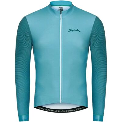 Spiuk Top Ten Fietsjersey - Lange Mouwen, Zwart, Turquoise Spiuk Top Ten Fietsjersey - Lange Mouwen, Zwart, Turquoise