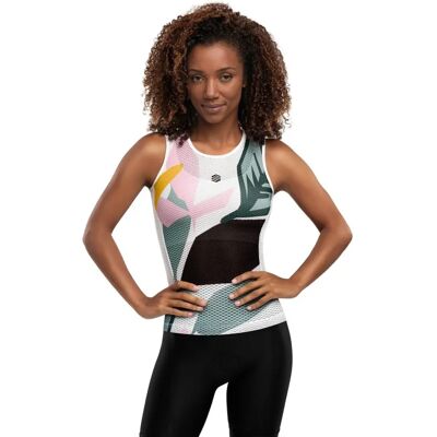Capa base Amazonas para mujer - Blanco - Ciclismo Capa base Amazonas para mujer - Blanco - Ciclismo