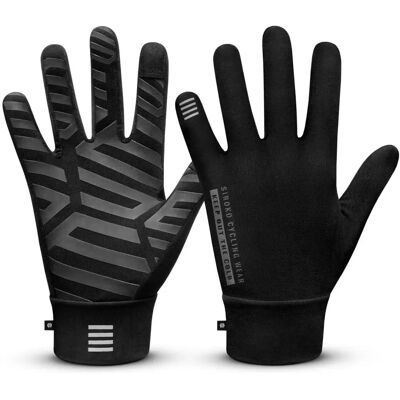 Guantes Nuremberg Negros de Siroko - Cortaviento, Táctil, Térmico - Guantes Guantes Nuremberg Negros de Siroko - Cortaviento, Táctil, Térmico - Guantes