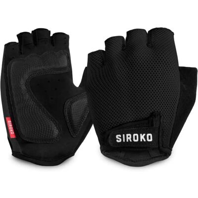Guanti da ciclismo Siroko Aero - Nero, M Guanti da ciclismo Siroko Aero - Nero, M