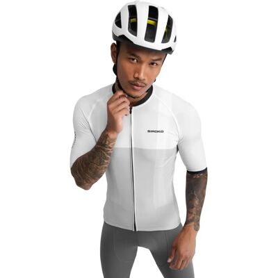 Siroko M2 Granfondo Maillot Blanc - Maillot technique homme - Publicité Siroko M2 Granfondo Maillot Blanc - Maillot technique homme - Publicité
