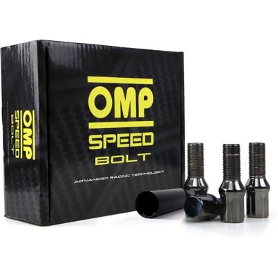 Set di dadi OMP M12 x 1,50 - 27mm Antracite - 20 pezzi Set di dadi OMP M12 x 1,50 - 27mm Antracite - 20 pezzi