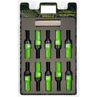 OMP M14 x 1.25 Green 28mm Automotive Screw Kit - Automotive Screw Kit OMP M14 x 1.25 Green 28mm Automotive Screw Kit - Automotive Screw Kit