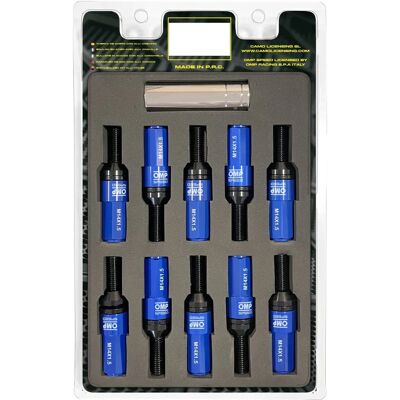 Kit di viti OMP OMPS09981407 - Blu - 28mm - M14x1.50 Kit di viti OMP OMPS09981407 - Blu - 28mm - M14x1.50