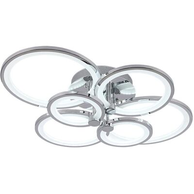 Fabrilamp Sydney LED-Deckenleuchte - 134W, chrom, dimmbar Fabrilamp Sydney LED-Deckenleuchte - 134W, chrom, dimmbar