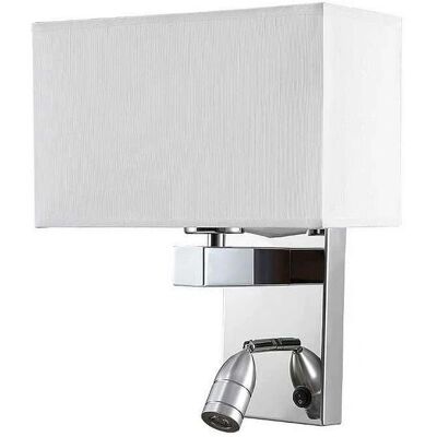Applique Gabriel Fabrilamp - Métal Tissu 3W - Éclairage Intérieur - Publicité Applique Gabriel Fabrilamp - Métal Tissu 3W - Éclairage Intérieur - Publicité