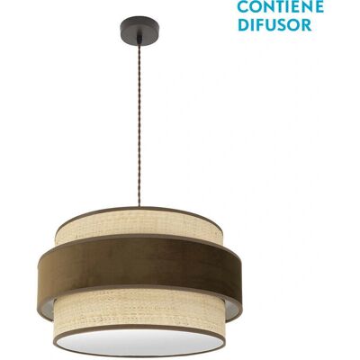 Fabrilamp Reyes Pendelleuchte - E27, 50cm, braun, modern Fabrilamp Reyes Pendelleuchte - E27, 50cm, braun, modern