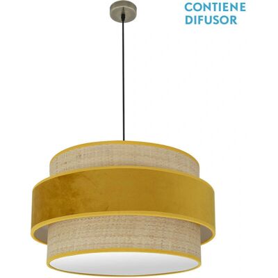 Fabrilamp Kings Lampada Sospesa in Pelle - E27, Regolabile, 3 Lampadine Fabrilamp Kings Lampada Sospesa in Pelle - E27, Regolabile, 3 Lampadine