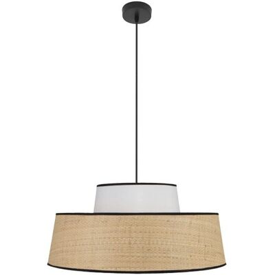 Lámpara colgante JIA AKUNADECOR - Moderna Ajustable E27 Blanco/Natural Lámpara colgante JIA AKUNADECOR - Moderna Ajustable E27 Blanco/Natural