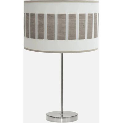 Fabrilamp Ivanna 1xe27 - Nowoczesna Nikkelowo-Drewniana Lampa Stołowa Fabrilamp Ivanna 1xe27 - Nowoczesna Nikkelowo-Drewniana Lampa Stołowa