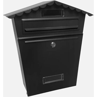 Fabrilamp 189701009 Boîte aux lettres en acier zingué - Noir Fabrilamp 189701009 Boîte aux lettres en acier zingué - Noir