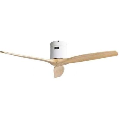 Fabrilamp Aguilon Weißer Deckenventilator - 3 Buchenblätter, 5 Geschwindigkeiten, Timer Fabrilamp Aguilon Weißer Deckenventilator - 3 Buchenblätter, 5 Geschwindigkeiten, Timer