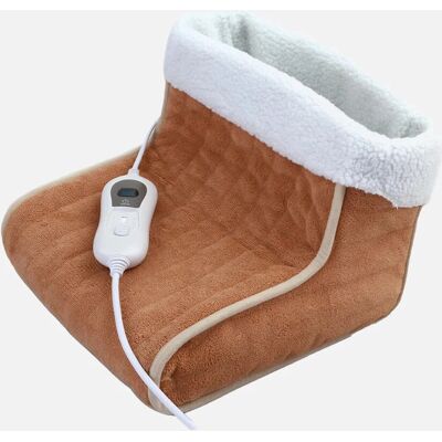 Fabrilamp Couverture Électrique - Relax Camel/Blanc, 3 Niveaux de Chaleur Fabrilamp Couverture Électrique - Relax Camel/Blanc, 3 Niveaux de Chaleur
