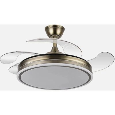 Ventilador de Techo Fabrilamp Bayomo 72W Cuero - Moderno, Silencioso, Control Remoto Ventilador de Techo Fabrilamp Bayomo 72W Cuero - Moderno, Silencioso, Control Remoto