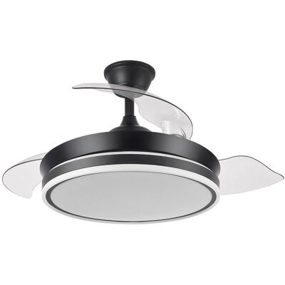 Ventilador de Techo Bayomo Negro de Fabrilamp con Mando a Distancia y Temporizador Ventilador de Techo Bayomo Negro de Fabrilamp con Mando a Distancia y Temporizador