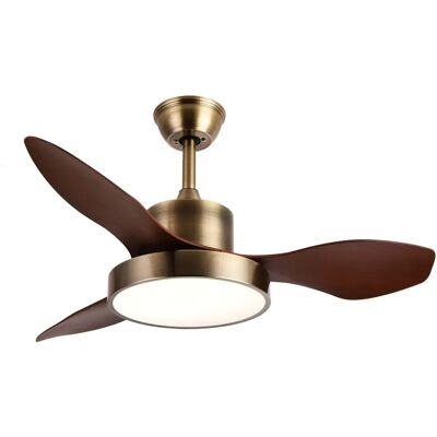 Fabrilamp Hayate Ventilador de Techo - Cuero/Roble - 6 Velocidades Fabrilamp Hayate Ventilador de Techo - Cuero/Roble - 6 Velocidades