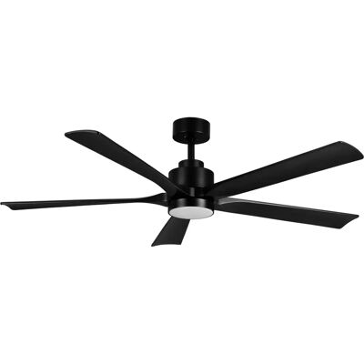 Ventilateur Cairo 24W de Fabrilamp - Noir, 5 pales, 132cm - Publicité Ventilateur Cairo 24W de Fabrilamp - Noir, 5 pales, 132cm - Publicité