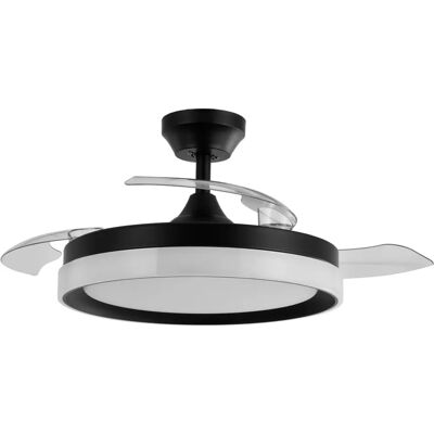 FABRILAMP Ventilateur de Plafond Zenit Noir - 6 Vitesses, 107cm FABRILAMP Ventilateur de Plafond Zenit Noir - 6 Vitesses, 107cm