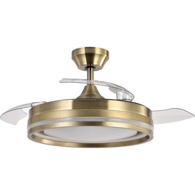 Ventilador de Techo Fabrilamp CERRATO CUERO - 6 Velocidades Luz LED 107cm Ventilador de Techo Fabrilamp CERRATO CUERO - 6 Velocidades Luz LED 107cm