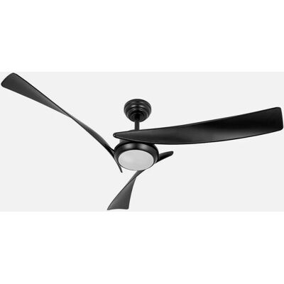 Fabrilamp Tarento - Ventilateur de plafond noir moderne avec LED Fabrilamp Tarento - Ventilateur de plafond noir moderne avec LED