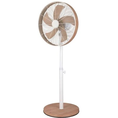 Ventilador de Pie Blanco Haya Fabrilamp - 3 Velocidades 50W Ventilador de Pie Blanco Haya Fabrilamp - 3 Velocidades 50W
