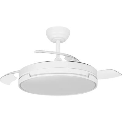 Ventilador de Techo Blanco 72W Fabrilamp con Mando y Temporizador - Luz y Velocidad Ajustable Ventilador de Techo Blanco 72W Fabrilamp con Mando y Temporizador - Luz y Velocidad Ajustable
