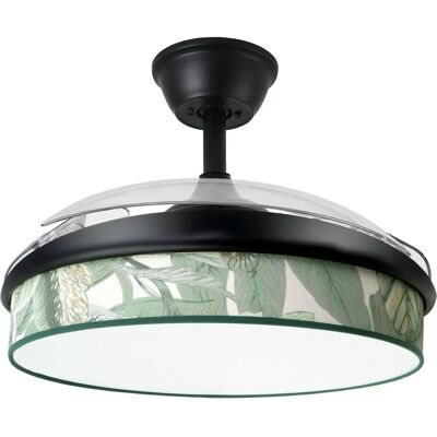 Ventilateur de plafond Moderne Noir Vert Fabrilamp - 72W 108cm LED Ventilateur de plafond Moderne Noir Vert Fabrilamp - 72W 108cm LED