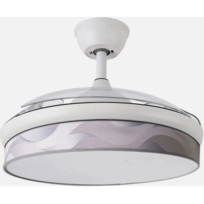 Ventilateur de plafond Moda Fabrilamp - 6 Vitesses DC, LED, 108cm Ventilateur de plafond Moda Fabrilamp - 6 Vitesses DC, LED, 108cm