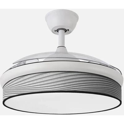 Fabrilamp Modelo 108D - Blanco/Gris Ventilador de Techo Moderno Fabrilamp Modelo 108D - Blanco/Gris Ventilador de Techo Moderno