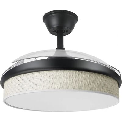 Ventilador de Techo Moderno Negro/Blanco - 72W, 108cm Ventilador de Techo Moderno Negro/Blanco - 72W, 108cm