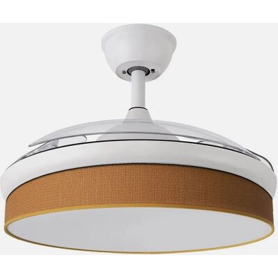 Ventilateur de plafond DC Moda Blanc-Orangé - Design Moderne Ventilateur de plafond DC Moda Blanc-Orangé - Design Moderne
