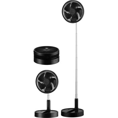 FABRILAMP Ventilateur Portable Noir 10W 3 Vitesses Télécommande télescopique FABRILAMP Ventilateur Portable Noir 10W 3 Vitesses Télécommande télescopique