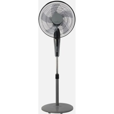 Ventilateur sur Pied Fabrilamp - 3 Vitesses 55W - Noir/Gris - Refroidissement à Domicile Ventilateur sur Pied Fabrilamp - 3 Vitesses 55W - Noir/Gris - Refroidissement à Domicile