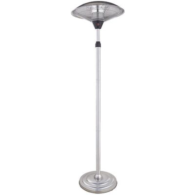 Fabrilamp Srebrny 2000W Zewnętrzny Grzejnik z Podstawką, Anti-tipp, IP34 Fabrilamp Srebrny 2000W Zewnętrzny Grzejnik z Podstawką, Anti-tipp, IP34