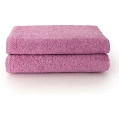 Fijalo Serviettes - 7040066 - Pack de 2 Serviettes de Bain - Malva Fijalo Serviettes - 7040066 - Pack de 2 Serviettes de Bain - Malva
