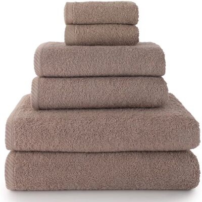 Ensemble de serviettes Vison 6 pièces - Serviettes de bain et mains Ensemble de serviettes Vison 6 pièces - Serviettes de bain et mains