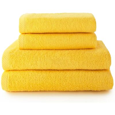 TOP TOWELS Ensemble de 4 Serviettes - 2 Mains + 2 Bain TOP TOWELS Ensemble de 4 Serviettes - 2 Mains + 2 Bain