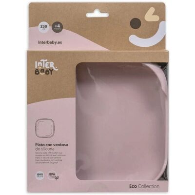Interbaby Rózsaszín Szilikon Baba Talerz - SI005-66 Interbaby Rózsaszín Szilikon Baba Talerz - SI005-66